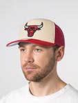 Бейсболка MITCHELL NESS арт. HT12897-CBUCREA Chicago Bulls NBA (кремовый / красный)
